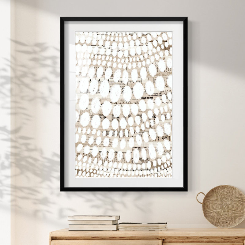 Motif rétro III - impression encadrée, H 25,5 po x l 17,5 po, Noir