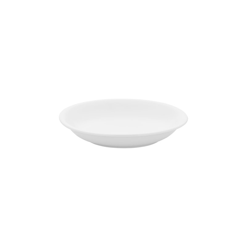 Gourmet dia.11" 57 oz. Round Warm White Vitrified Deep Plate (Set of 6)