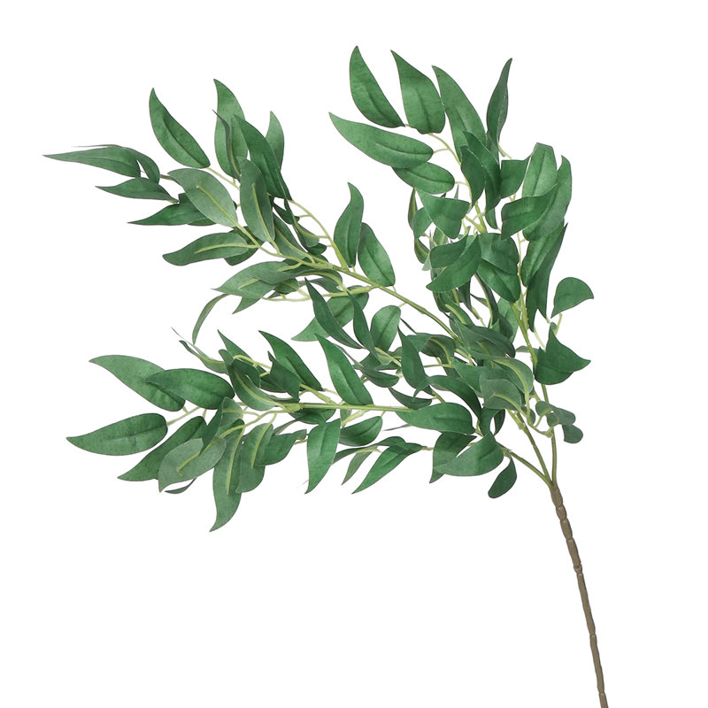 Branche de feuille de saule artificielle 27 po, Vert