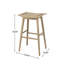 Tabouret de bar en bois d'acacia Sweetgrove