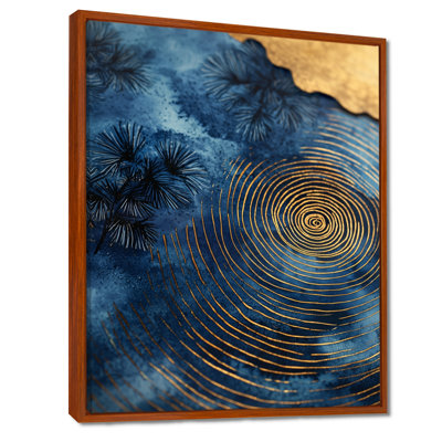 «Goulder Mysteries Of Aqua Wood Slice I», reproduction d'art sur toile