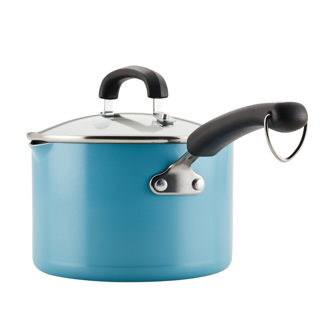 Farberware Eco Advantage Ceramic Nonstick Straining Saucepan With Lid, 3-Quart Farberware 