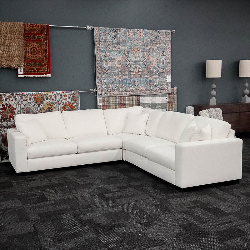 Concord Performance White Modular 3 Piece Sectional