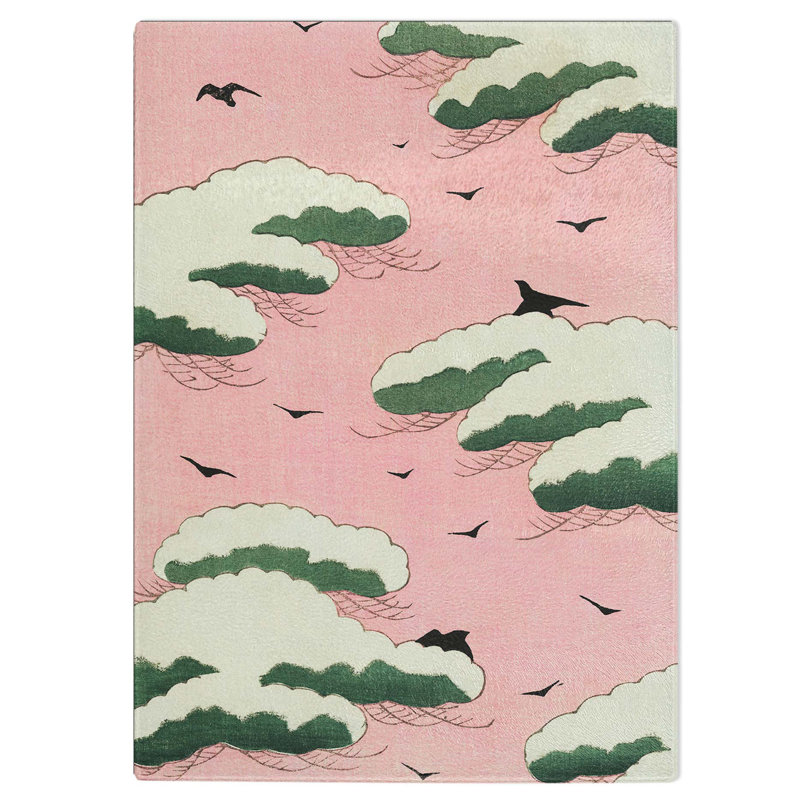 Tempered Glass Birds in a Sky Chopping Board, 20 cm W x 28.5 cm L
