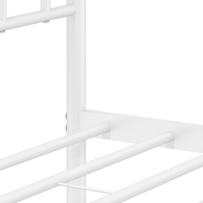 Acari Metal Bed, White, 140 x 200cm