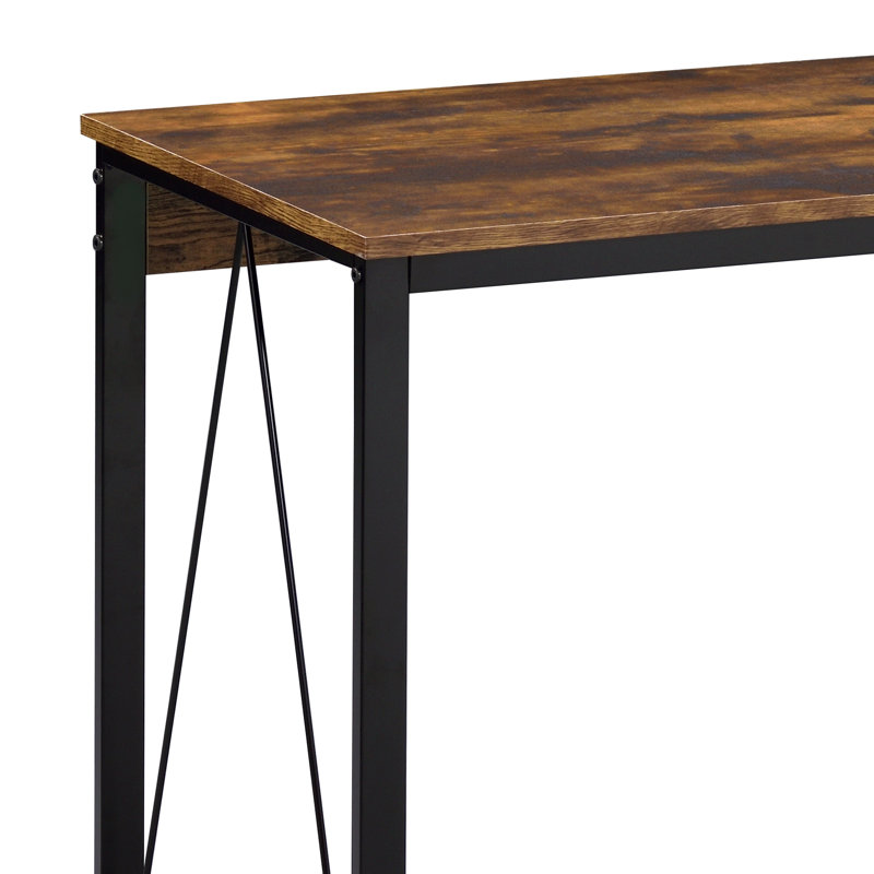 Bureau d'écriture Floydia, Chêne vieilli, H 28,5 po x l 34,6 po x P 18,4 po