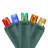 60 Count Multi-Colour LED Wide Angle Twinkling Christmas Lights - 19.5' Green Wire
