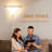 Corner Light With Switch, Ceiling Corner Lights For Living Room, Plug In Ceiling Light, Triangle Shape
