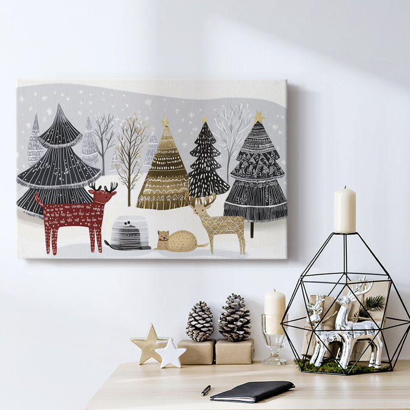 Christmas Holiday Arts - Gallery Wrapped Canvas, 16" H x 24" W