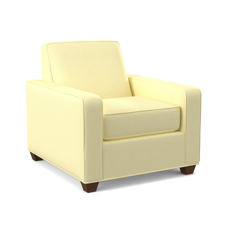 Avery Upholstered Armchair, Montana Walnut, Antic Shell