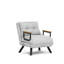 Canapé-lit polyvalent à 1 place en tissu gris Teddy de 26,4 po x 26,4 po x 16,1 po | Structure 100% métal, dossier réglable à 14 niveaux, se transforme facilement en lit (69 x 23,6 pouces) | Rembourrage confortable en mousse rembourrée, parfait pour les petits espaces-1848077124