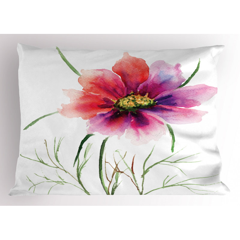 Spring Polyester Floral Sham, Queen