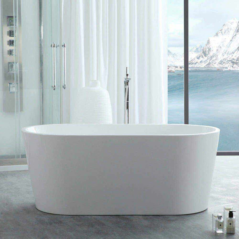 67'' x 31.5'' Freestanding Soaking Acrylic Bathtub