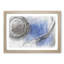 Blue Vinyl Record in Abstract - Picture Frame Drawing Print-55679285-55679288