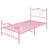 Twin Metal Bed Frame With Heart Shaped Headboard-1970763420