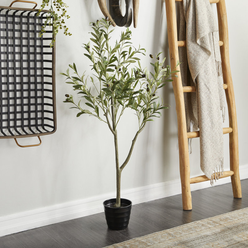 Olive artificielle 46 po avec doublure en pot