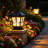 Black Solar Powered Integrated Outdoor Pier Mount Light Waterproof European Garden Villa Light With Remote Control-534023967