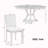 5-Piece Retro Functional Dining Table Set