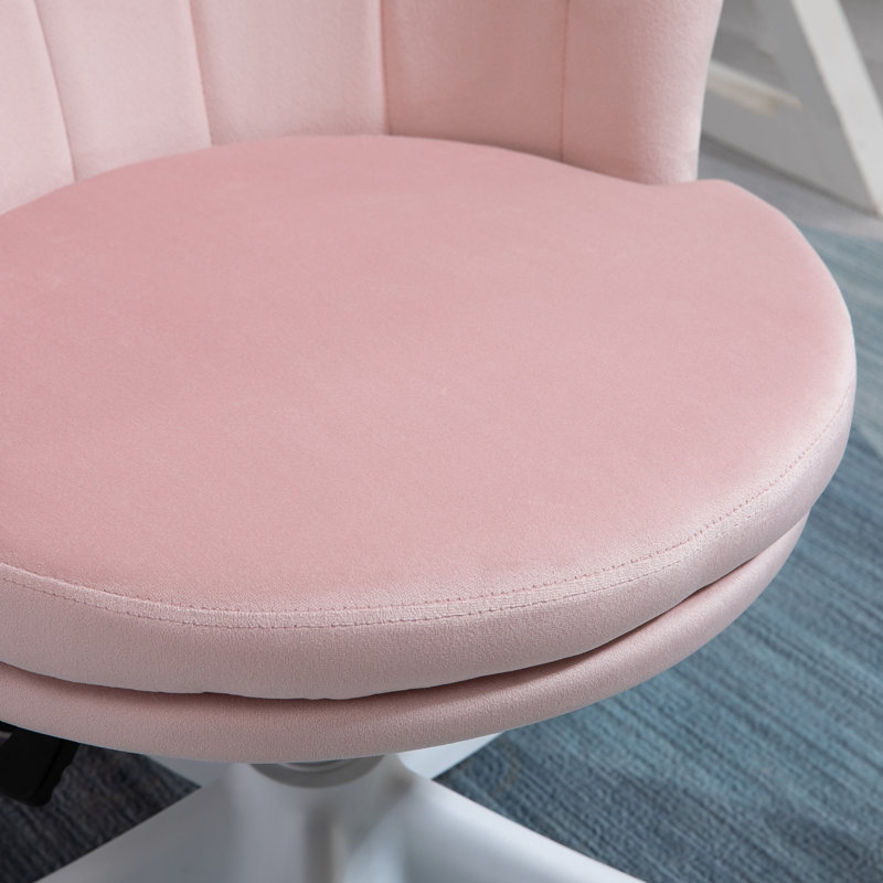 Chaise de travail à dossier moyen, Rose