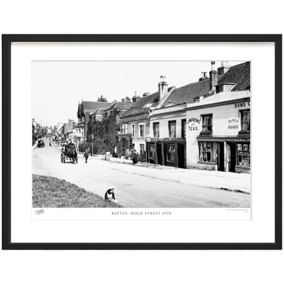 Battle, High Street 1910 by Francis Frith - Single Picture Frame Print