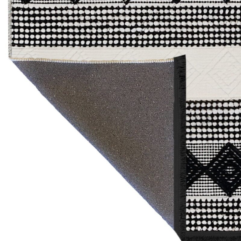 Tapis intérieur / extérieur en polypropylène tissé à la machine Izybella, Rectangle 4 pi 11 po x 9 pi 10 po