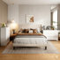 Ensemble de chambre à coucher 3 pièces Masad - Blanc - Taille double