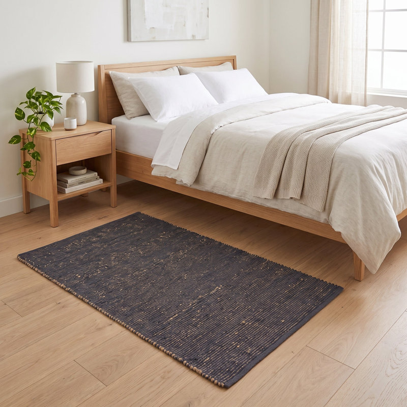 Tapis campagnard en jute et coton Colston, Rectangulaire 3 pi x 5 pi