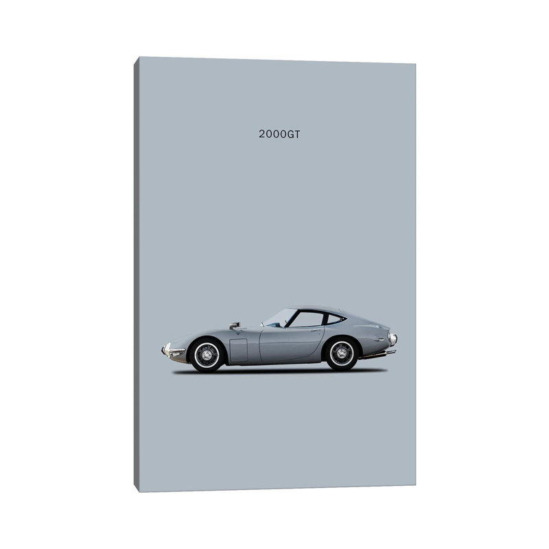 Toyota 2000GT by Mark Rogan - Wrapped Canvas Gallery-Wrapped Canvas Giclée, 20.32 cm H x 30.48 cm W