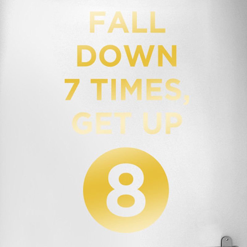 Wall Decal, 57H x 32W, Shiny Gold