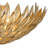 Eclectic 3 Light Gold Leaf Flush Mount-1411352658