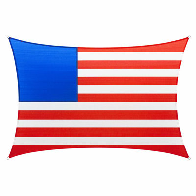 American Flag 18' x 12' Rectangle Shade Sail