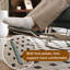 Ergonomic Metal Frame Rocking Chair with Footrest