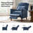 Adana 27" Wide Mid-century Modern Upholstered Push Back Recliner-269641188