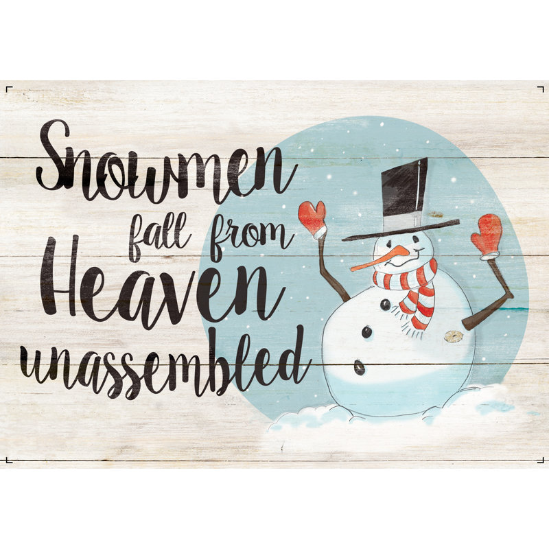 Countrysnowman - Wrapped Canvas Print, 51cm H x 76cm W x 3.8cm D