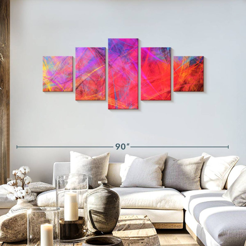 Couleurs chaotiques Haleyville, H 30 po x l 68 po