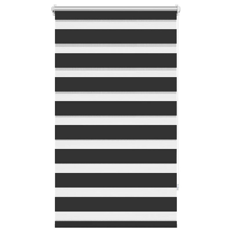Semi Sheer Roller Blind, 90cm W x 150cm L, Black
