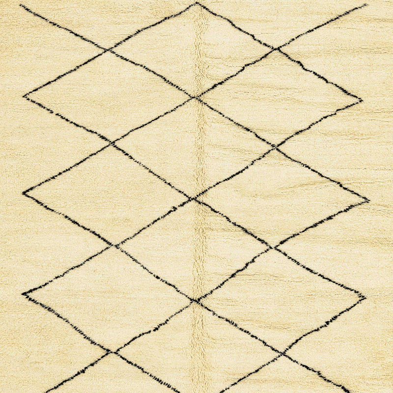 Tapis abstrait moderne 2921, Carré 4 pi