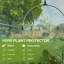Cage de protection des plantes 4 pi X - Cadre en acier galvanisé et porte à fermeture à glissière pour jardin, cour, protection de pelouse