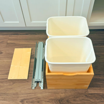 Pullout Trash Can With Soft-Close Slides