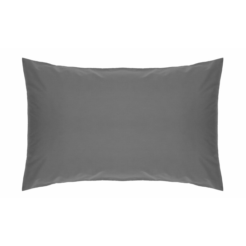 200 TC 50/50 Percale Polycotton Cotton Blend Pillowcase, Grey