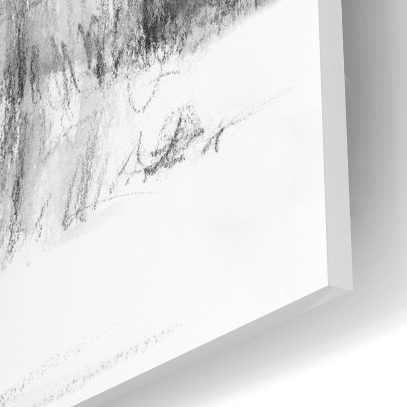 «Black and White Barn Study 1» par Ethan Harper, art mural en verre acrylique