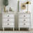 Lafever Mid-Century Modern Minimalist 3-Drawer Solid Wood Nightstands-867400805