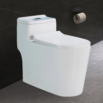 Toilette allongée monobloc 10 po Yingze