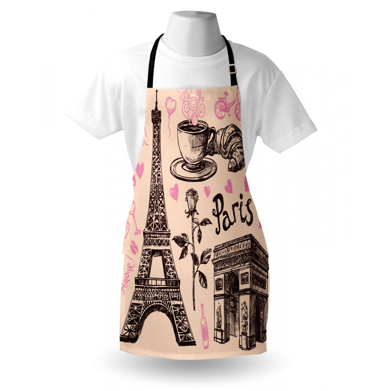 Eiffel Tower Bib Apron