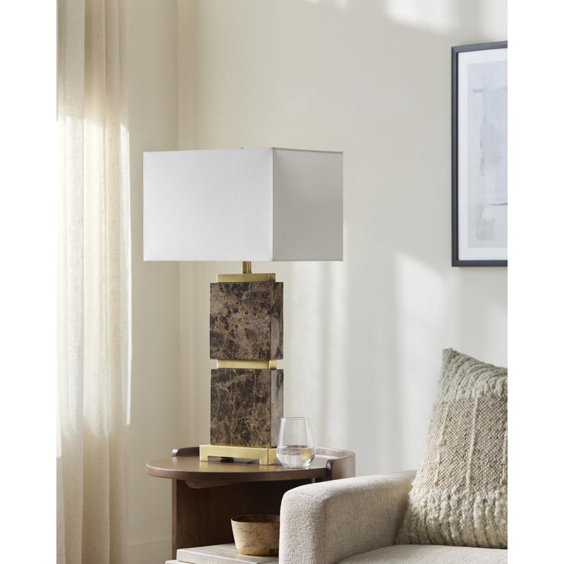 Lampe de table Servet, Brun