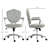HOMCOM Cute Home Office Chair-253728406-253728411-253728407