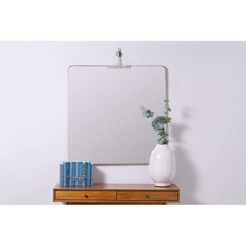 Frida Collection Square Mirror, Silver