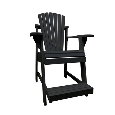 Chaise de balcon / pub Adirondack de Weathercraft Classic fabriquée aux États-Unis - 14 couleurs de finition Sherwin-Williams, assise extérieure surélevée avec repose-pieds intégré
