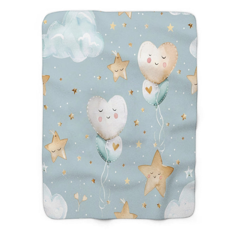 Couverture en sherpa de qualité supérieure 1 pièce, L 50 po x L 60 po