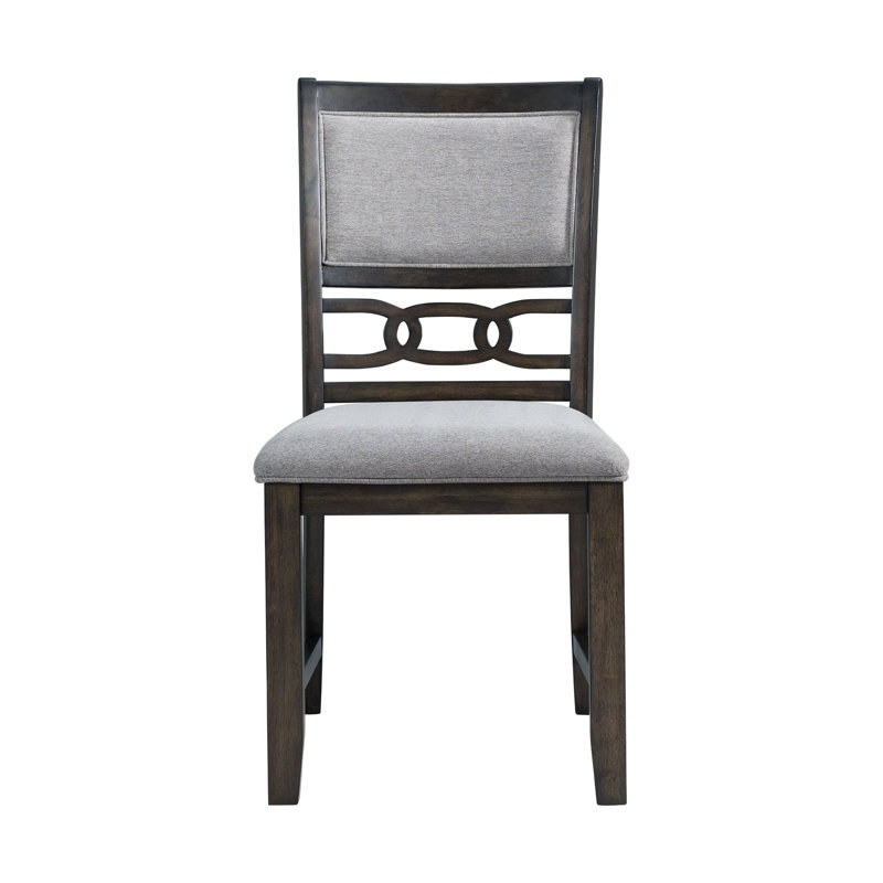 Relyea 19'' H Upholstered Side Chair, Walnut, 30" H x 47" L x 47" W